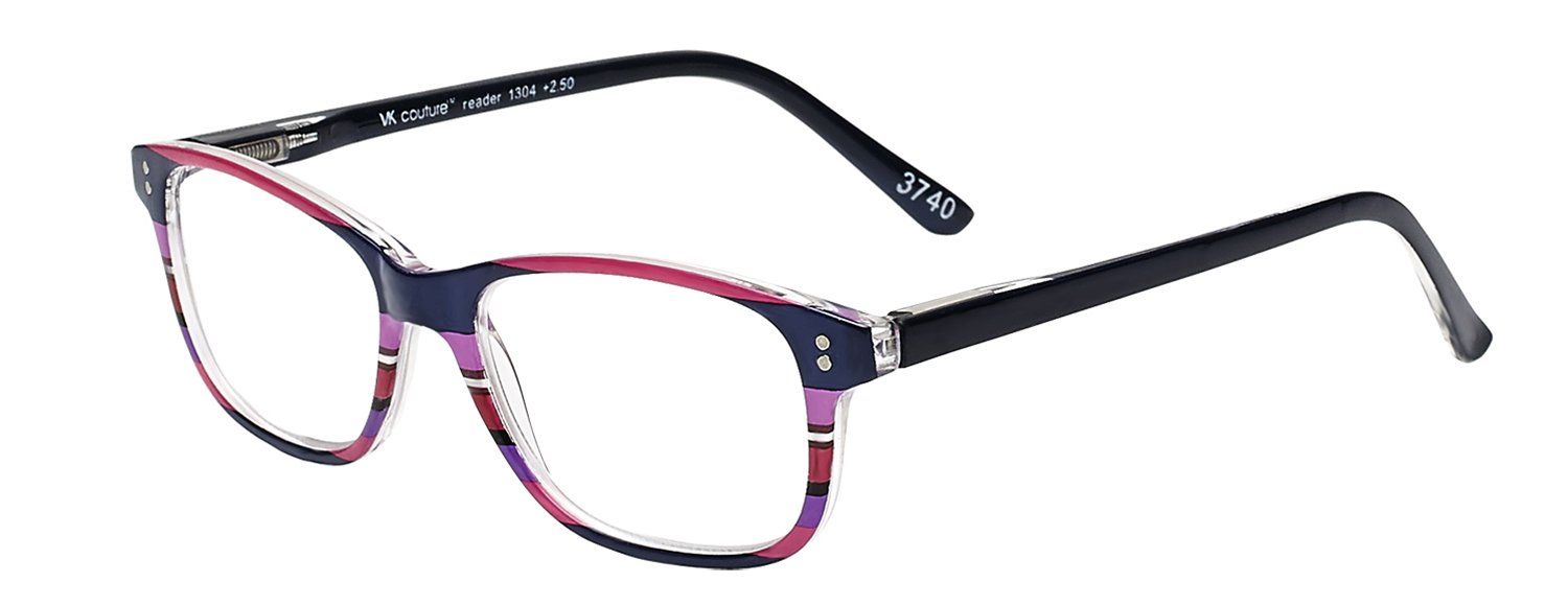 SAV Eyewear Women's Vk Couture Reading Glasses - Fashionable & Lightweight Readers for Women, Blue Light Blocking, +1.00 to +3.50 Magnification - Perfect for Reading, Working, and Screen Time