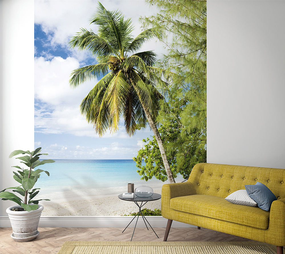 Smart Art Easy Beach Palm Tree Wall Decor - Tropical Coastal Home Decor for Living Room, Bedroom, Bathroom - Perfect for Beach House, Vacation Rental & Coastal Themed Spaces