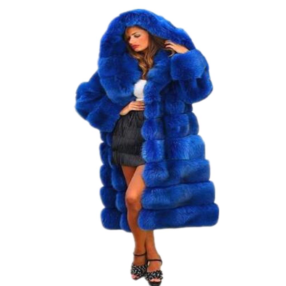 Lisa Colly Women's Winter Plus Size Parka Coat - Long Sleeve Faux Fur Jacket with Oversized Hood | Warm Winter Outerwear for Snowy Days & Outdoor Activities