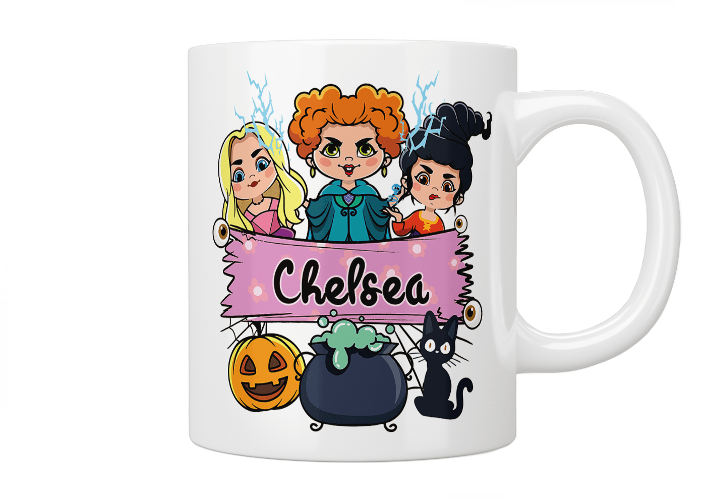 Personalized Hocus Pocus Sanderson Sisters Coffee Mug - Witchy Halloween Gift for Fans, Hot Cocoa & Tea Cup - Perfect for Movie Nights & Spooky Season Decor