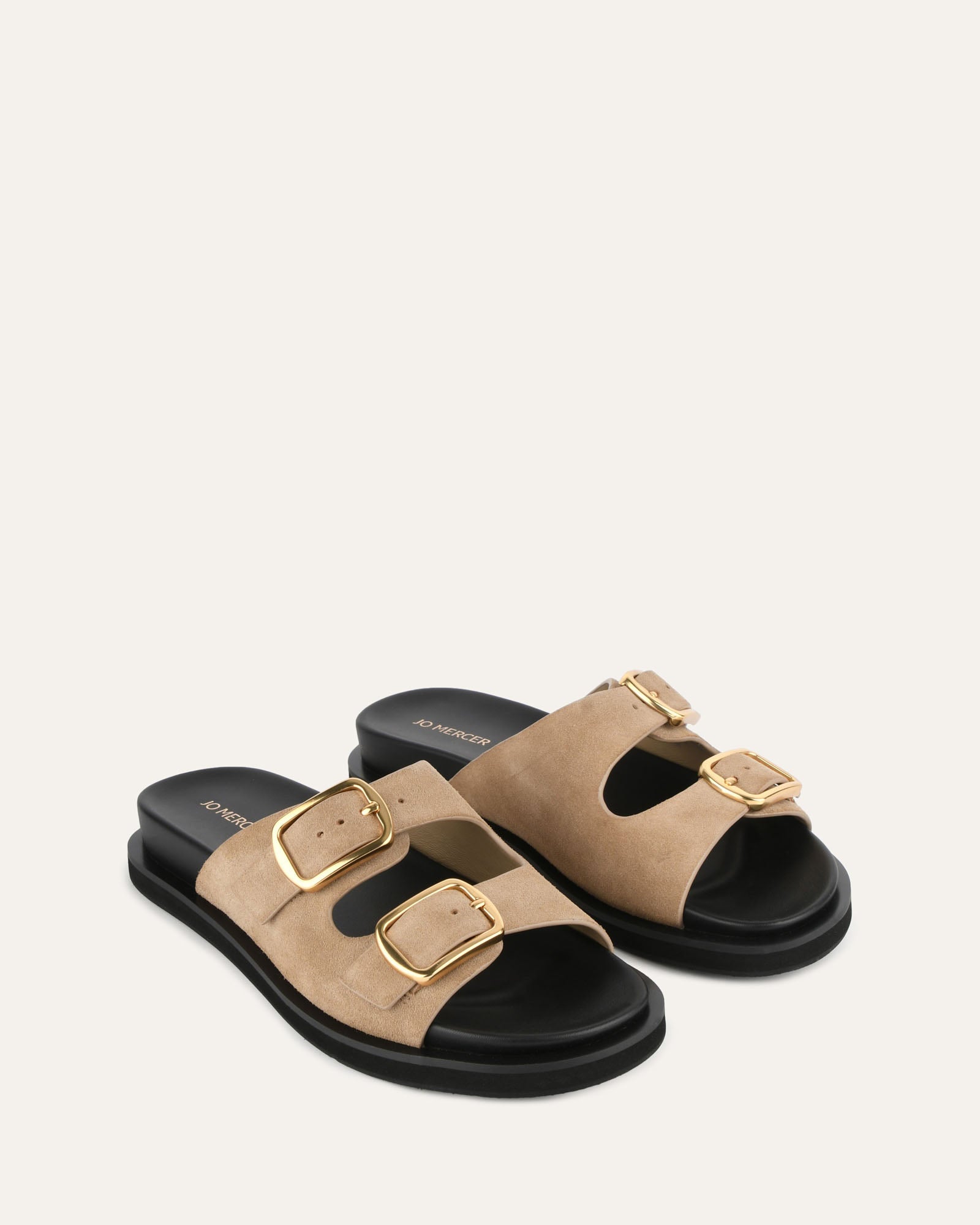 EGON Flat Sandals for Women - Comfortable Marsh Suede Slides - Perfect for Beach, Pool, and Summer Outfits