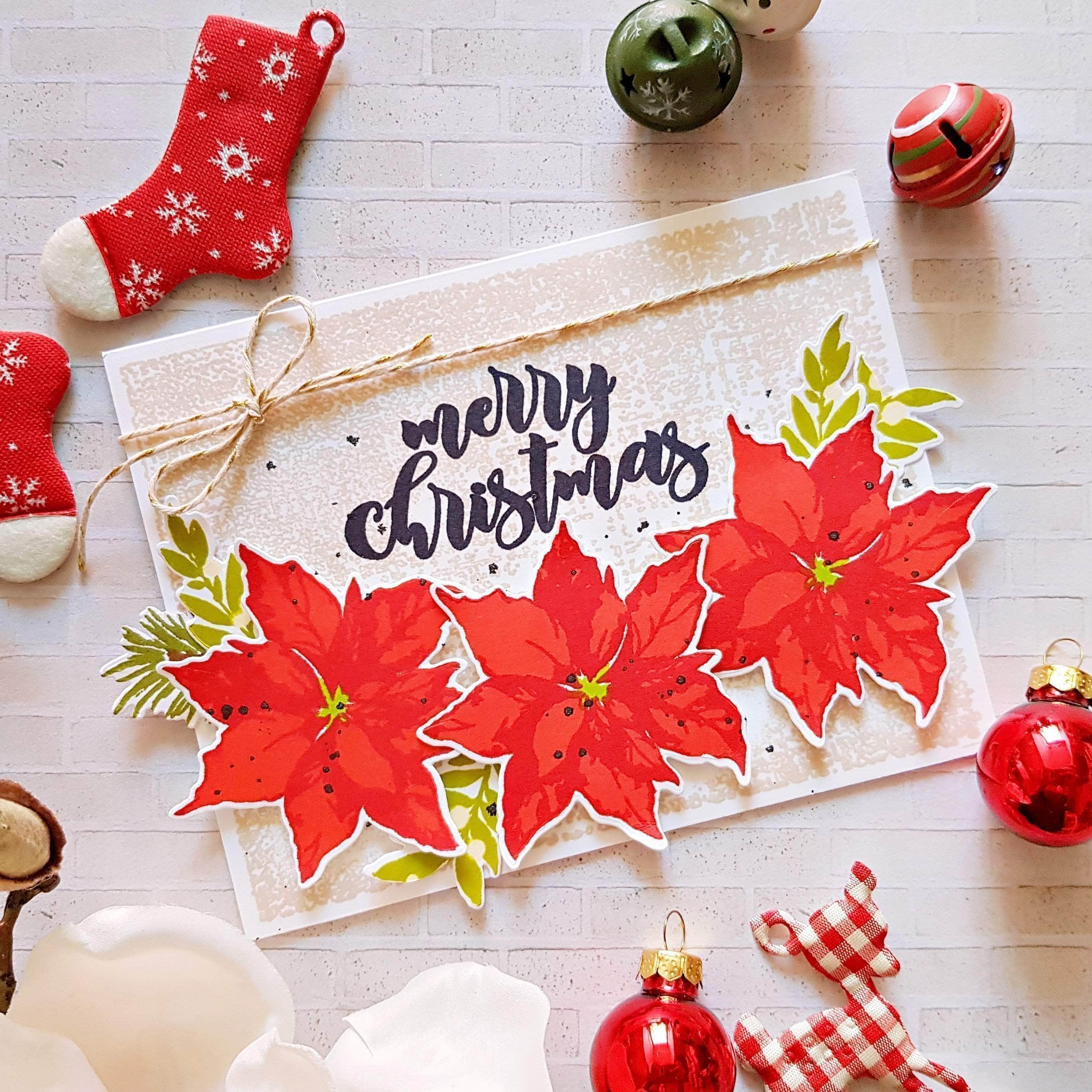 Mini Christmas Stamp Set for Holiday Cards, DIY Crafts, and Scrapbooking – Perfect for Festive Greetings and Handmade Gifts