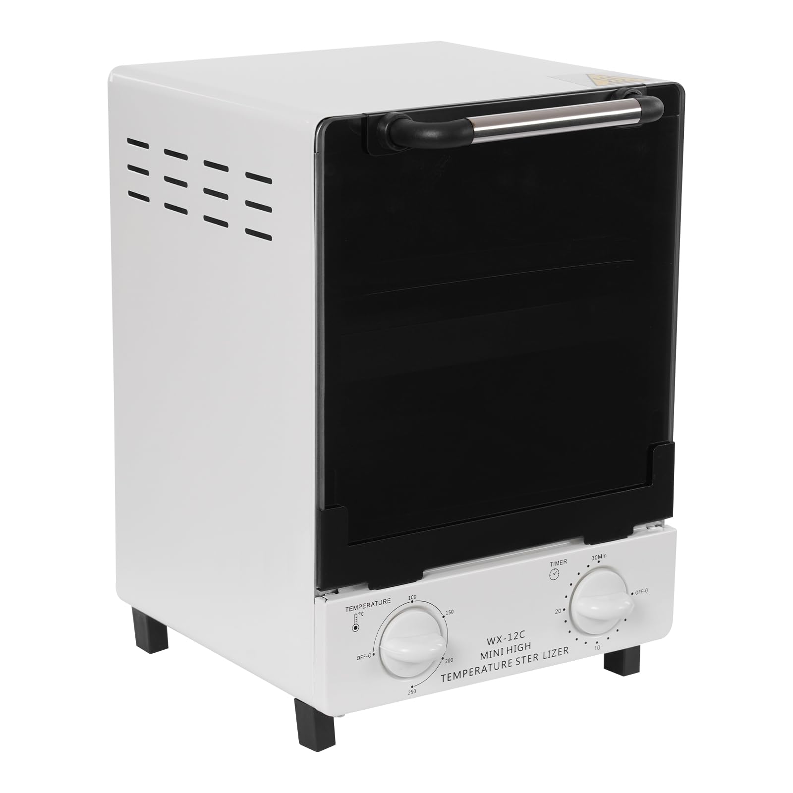 12L High Temperature Sterilizer for Nail & Beauty Tools with Adjustable Thermostat & Timer, 2 Stainless Steel Trays - Perfect for Salon, Spa, Home Use & Professional Disinfection