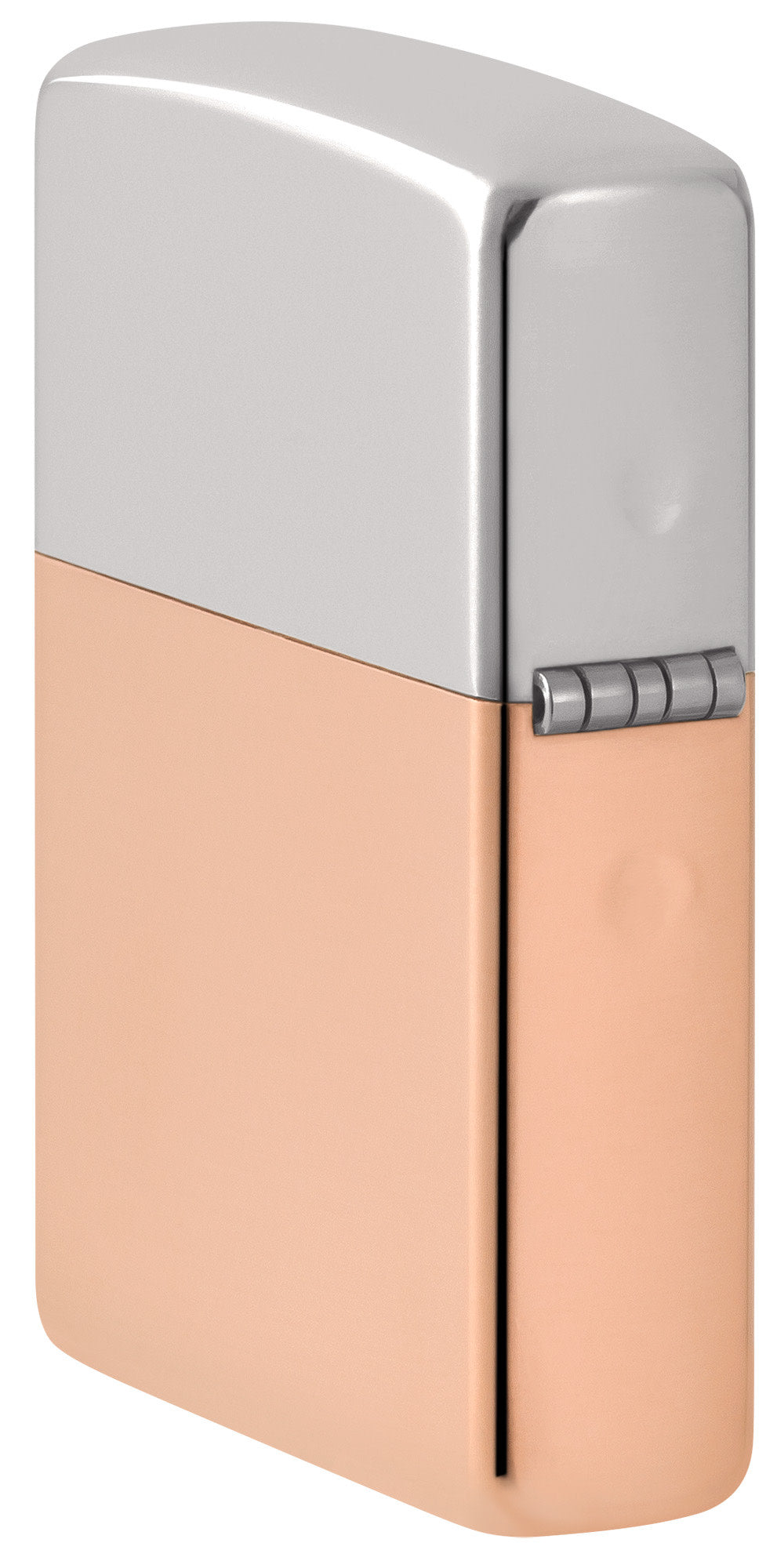 Premium Bimetal Case Lighter with Sterling Silver Lid - Windproof Refillable Butane Lighter for Cigars, Candles & Outdoor Use