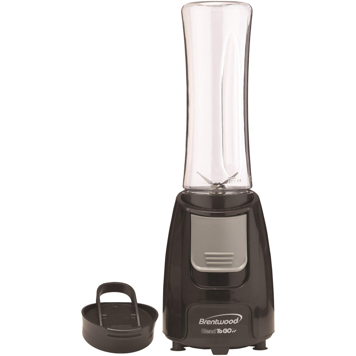 Brentwood Blend to Go Personal Blender with 20 oz Travel Cup - Portable Smoothie Maker for Shakes, Juices & Protein Drinks - Perfect for Gym, Office & On-the-Go Lifestyles - Black