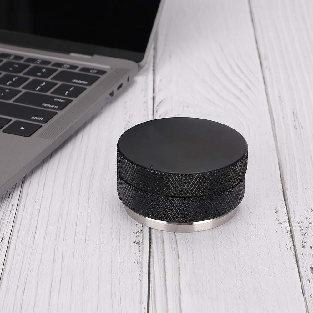 Premium Stainless Steel Coffee Tamper - Durable Black Espresso Tamper for Barista & Home Use | Rustproof & Portable Coffee Accessory | Perfect for Coffee Shops, Home Brewing & Gifts