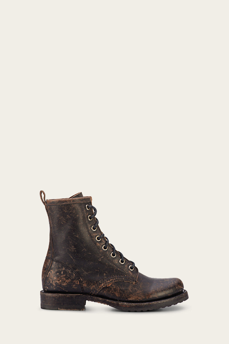 Veronica Combat Boots - Vintage & Pre-Loved Leather Ankle Boots for Women | Perfect for Punk Fashion, Goth Outfits & Everyday Streetwear