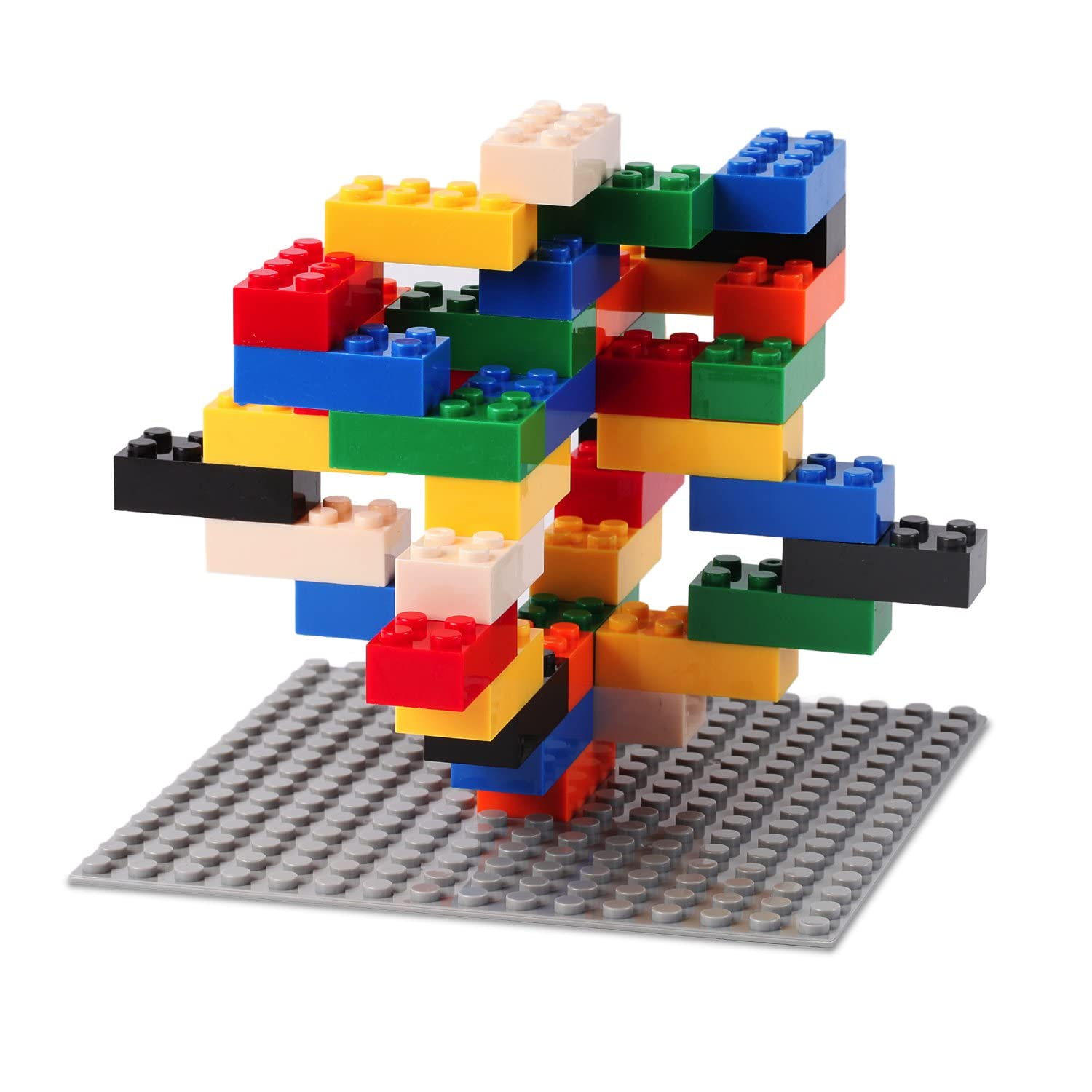 Katara 1827 Building Blocks Set - 520 PCS Lego-Compatible Bricks for Kids & Adults (3-99 Years) - Includes Baseplate & Storage Box - Multicolor - Perfect for Creative Construction Play, STEM Learning & Family Bonding Activities