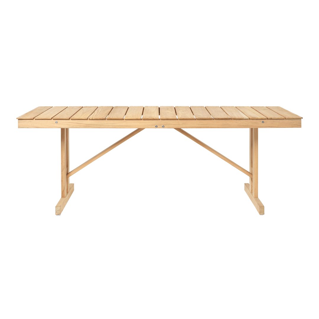 BM1771 Outdoor Patio Dining Table - Durable Weatherproof Metal & Glass Design for Garden, Backyard, Poolside - Perfect for Al Fresco Dining & Entertaining