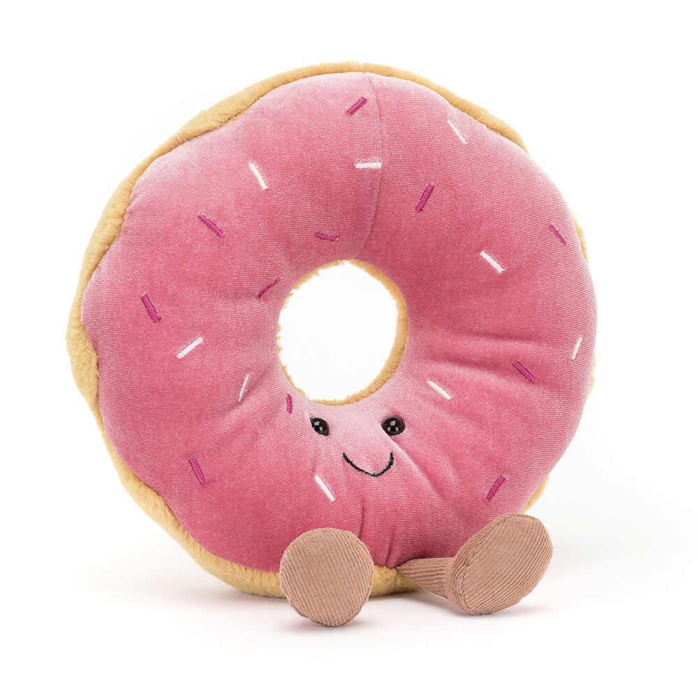 Amuseables Doughnut Plush Toy - Soft & Cute Donut Pillow for Kids & Adults - Perfect for Home Decor, Bedroom Cuddling, and Gift Giving