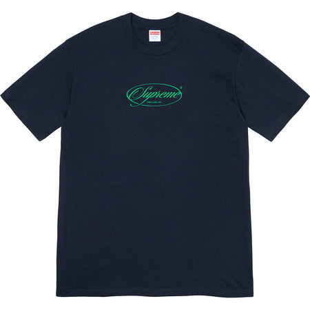 Supreme Classic Navy Blue T-Shirt for Men - Comfortable Cotton Crewneck Tee for Casual Wear, Street Style & Everyday Outfits