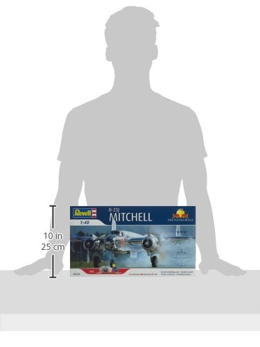 B-25J Mitchell Model Airplane - The Flying Bulls - 1:48 Scale Display & Collectible - Perfect for Aviation Enthusiasts and Model Builders