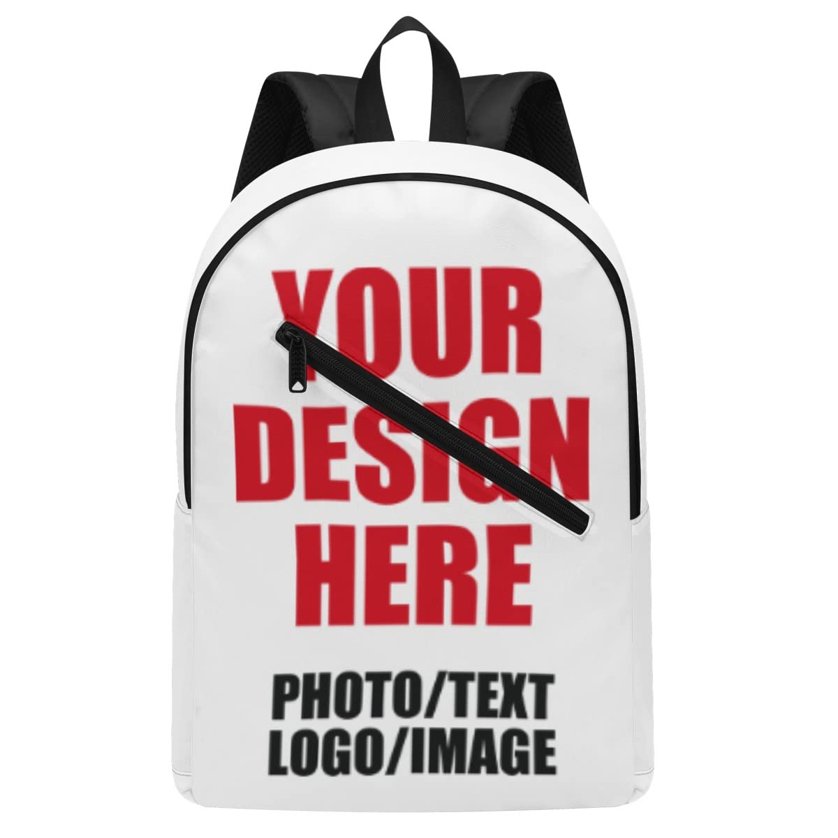 Custom Laptop Backpack with Photo & Text - Personalized Work & Travel Bag for Men & Women - Perfect for Office, School & Commuting