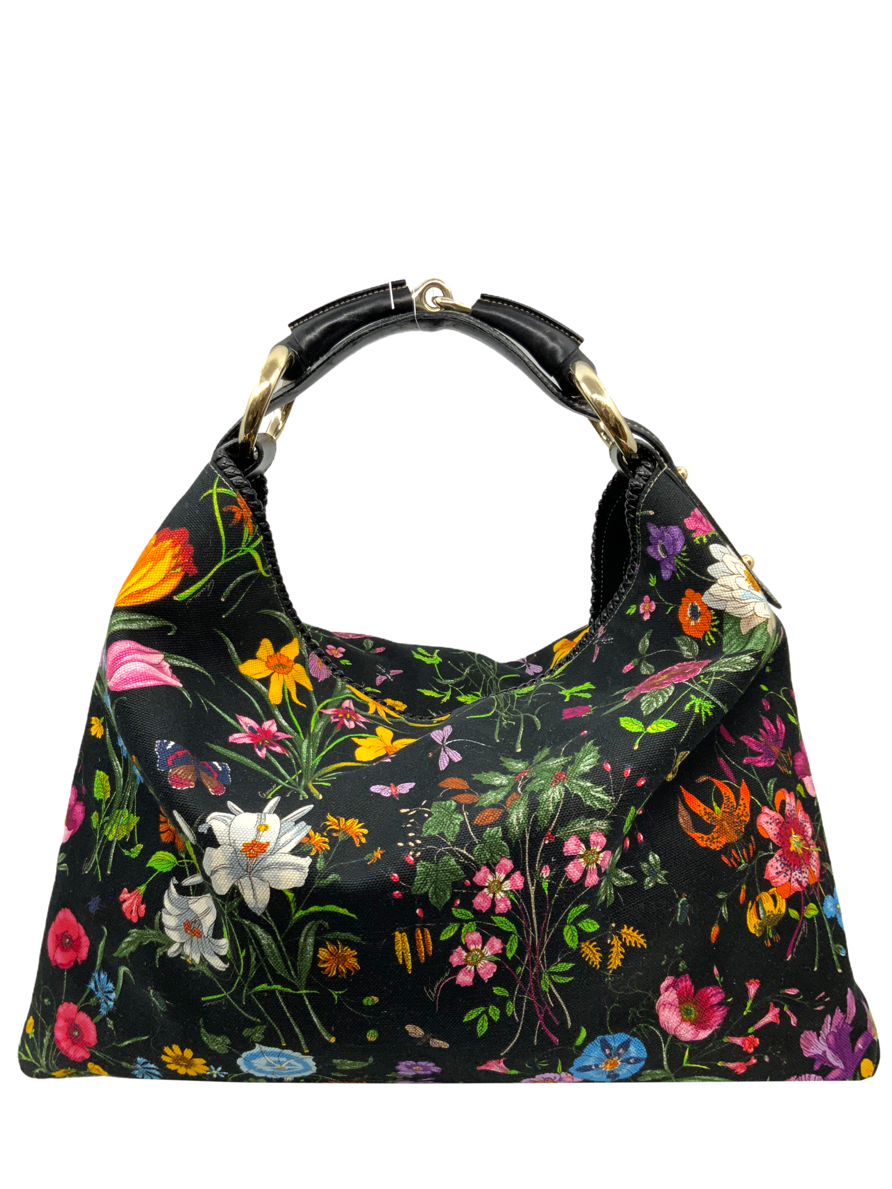 Gucci Horsebit Flora Canvas Large Hobo Bag - Luxury Designer Shoulder Bag for Women | Perfect for Work, Travel & Everyday Use