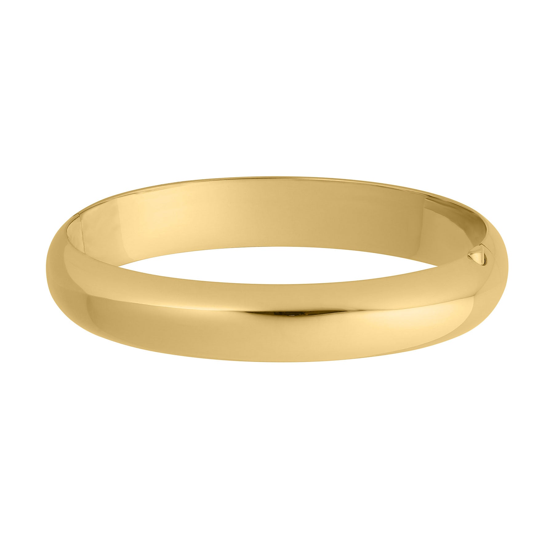 14K Gold Filled Plain 12mm Bangle Bracelet for Women - Elegant Minimalist Stackable Jewelry for Everyday Wear & Special Occasions