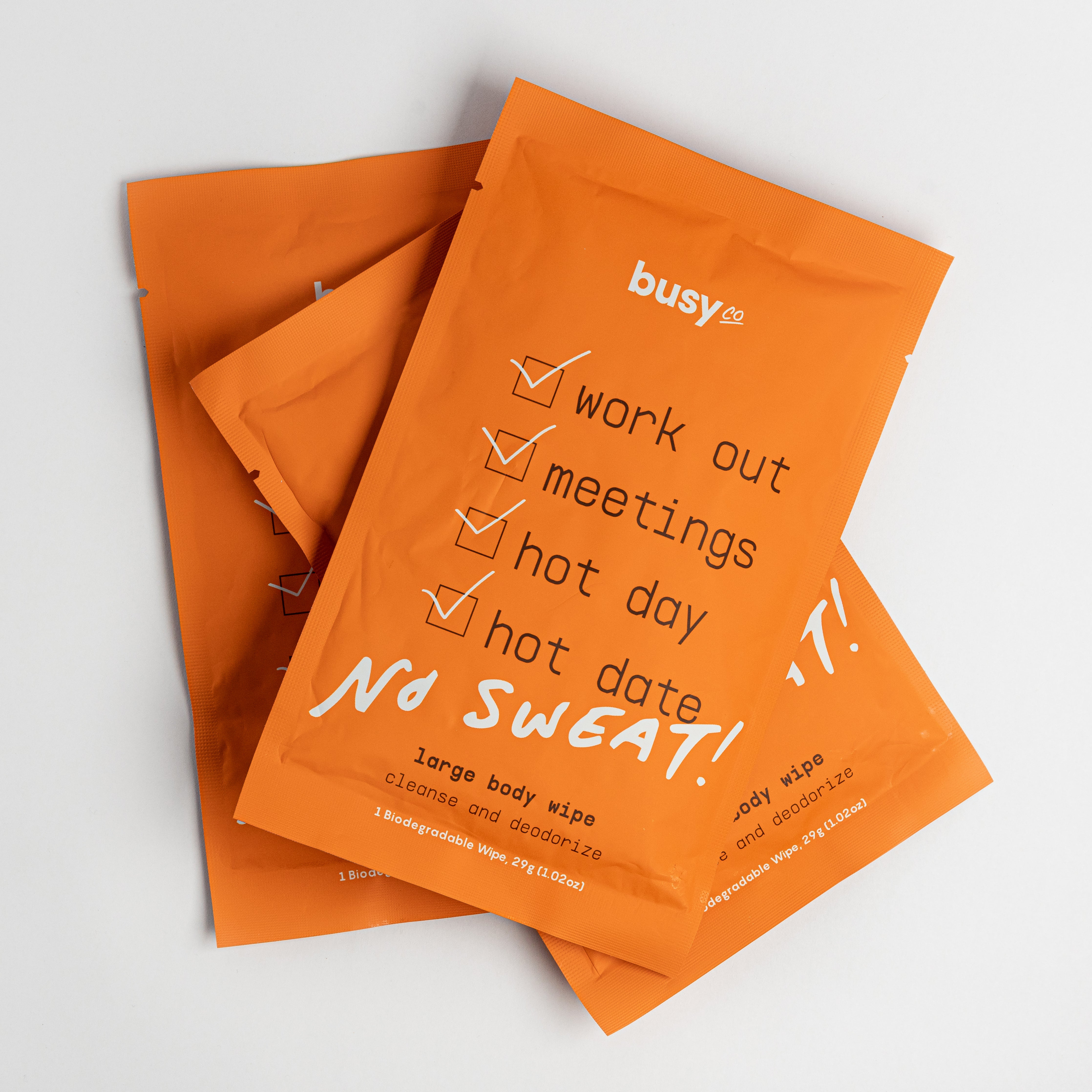 Busy Co. Large Body Wipes - 10 Count Pack | Extra Large Cleansing Wipes for Adults | Perfect for Post-Workout, Travel & On-the-Go Hygiene