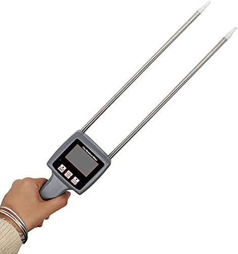 Hay Moisture Meter Tester - Digital Detector for Alfalfa, Pasture, Straw & Grass - Accurate Moisture Measurement for Farming, Forage & Animal Feed - Perfect for Agriculture, Livestock & Hay Storage