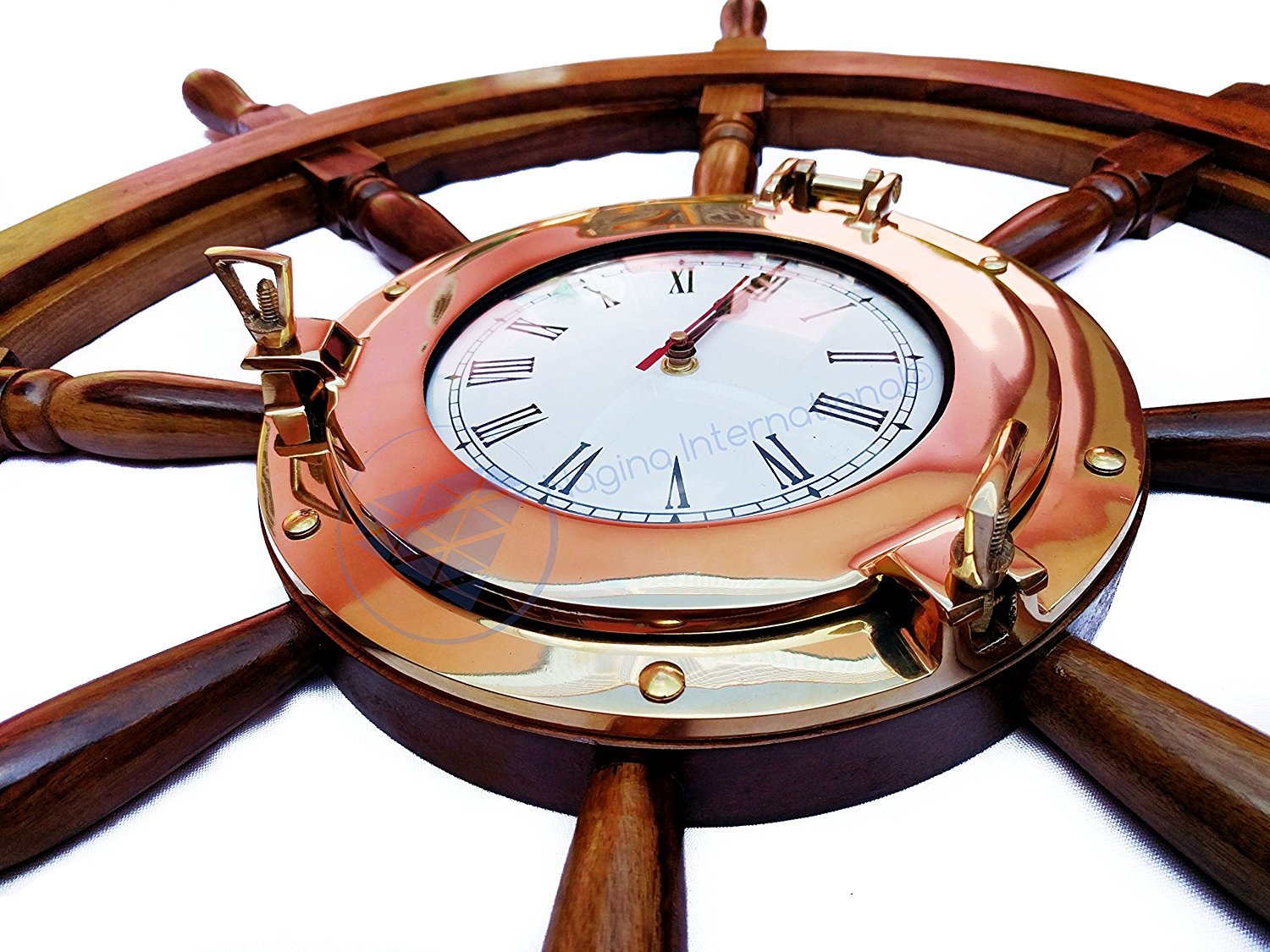 Nagina International Deluxe Nautical Porthole Clock - 42