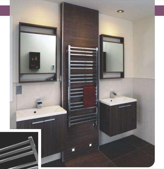 Tuzio Avento Hardwired or Plug-in Bathroom Towel Warmer - 19.5