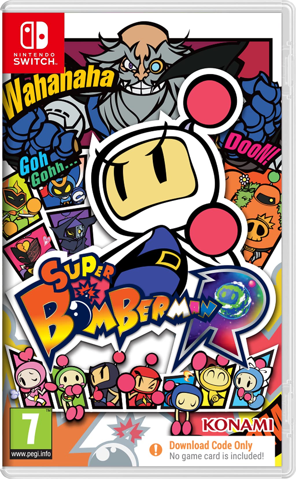Super Bomberman R - Nintendo Switch Game (Digital Code in Box) - Multiplayer Party & Family Fun Action Game
