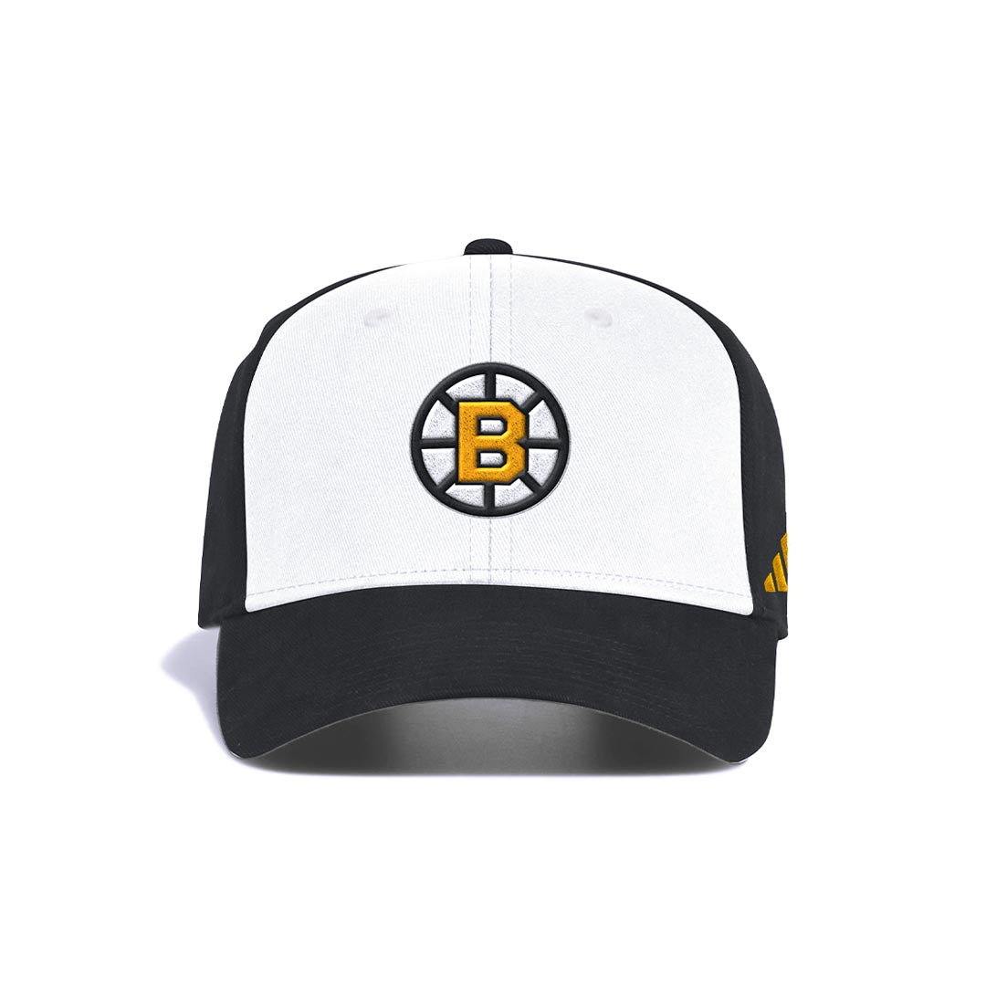 Adidas Boston Bruins Structured Adjustable Baseball Cap (IA2604) - Perfect for Sports Fans, Game Day & Casual Wear