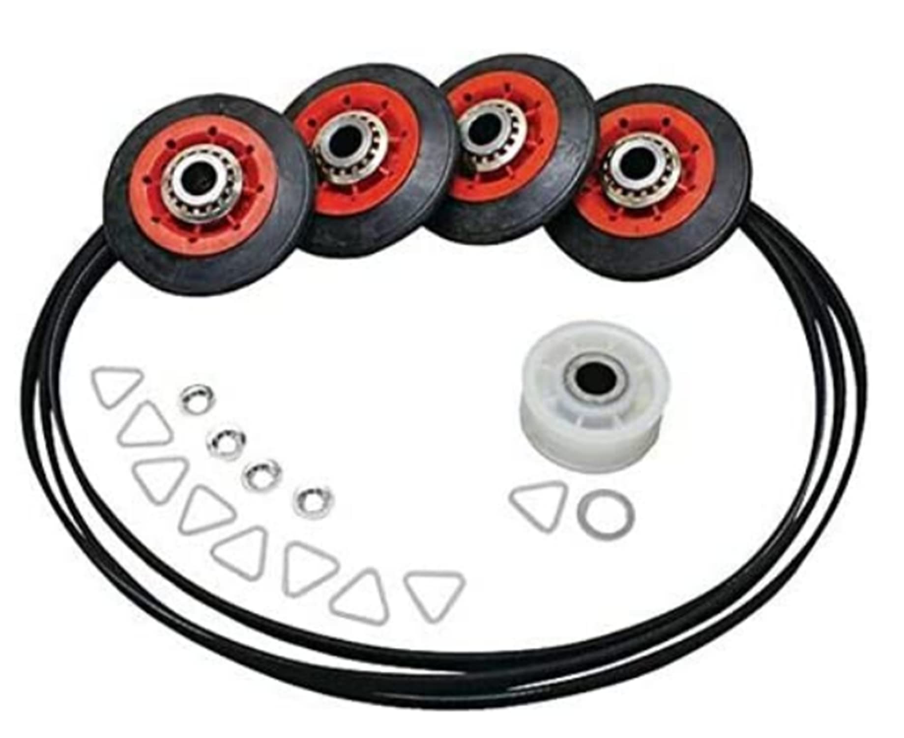 Whirlpool 661570 27 Inch Dryer Belt and Roller Wheels Replacement Kit - Compatible with Maytag, Kenmore Dryers - Perfect for DIY Home Laundry Appliance Repair
