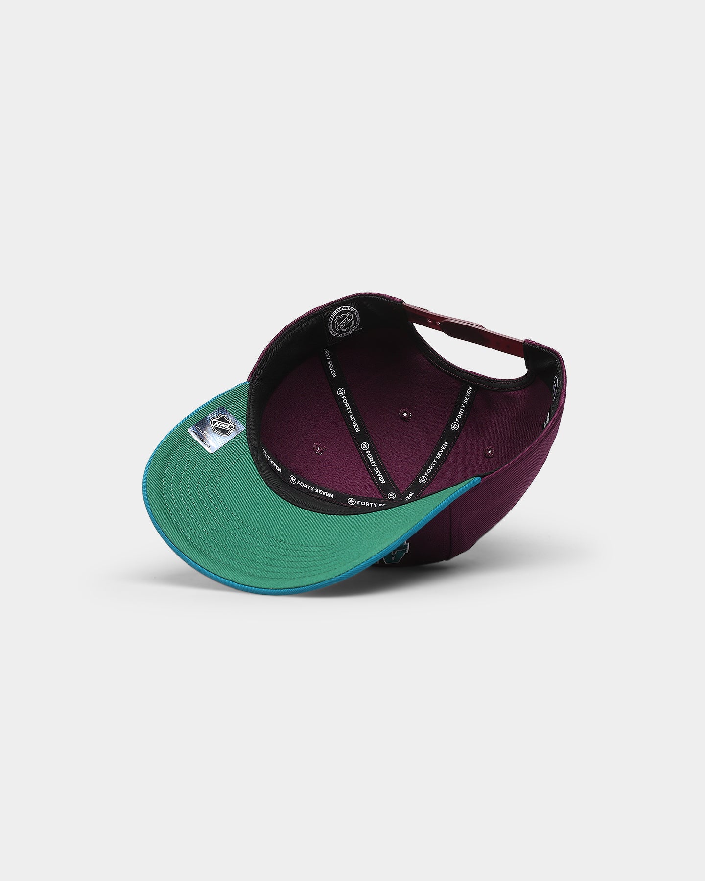 47 Brand Anaheim Ducks 'Ducks' Script Nantasket Captain Snapback Hat - Adjustable Plum Baseball Cap for Men & Women - Perfect for Sports Games, Casual Outfits, and Duck Fans Collection