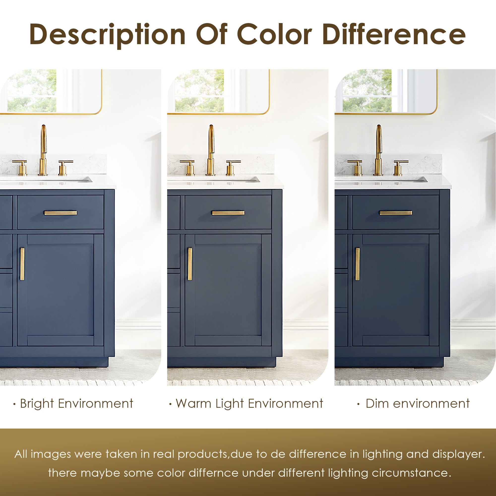 Gavino 54 Inch Double Sink Bathroom Vanity with White Engineered Stone Countertop - Modern Farmhouse Style for Master Bath & Guest Bathroom Remodel