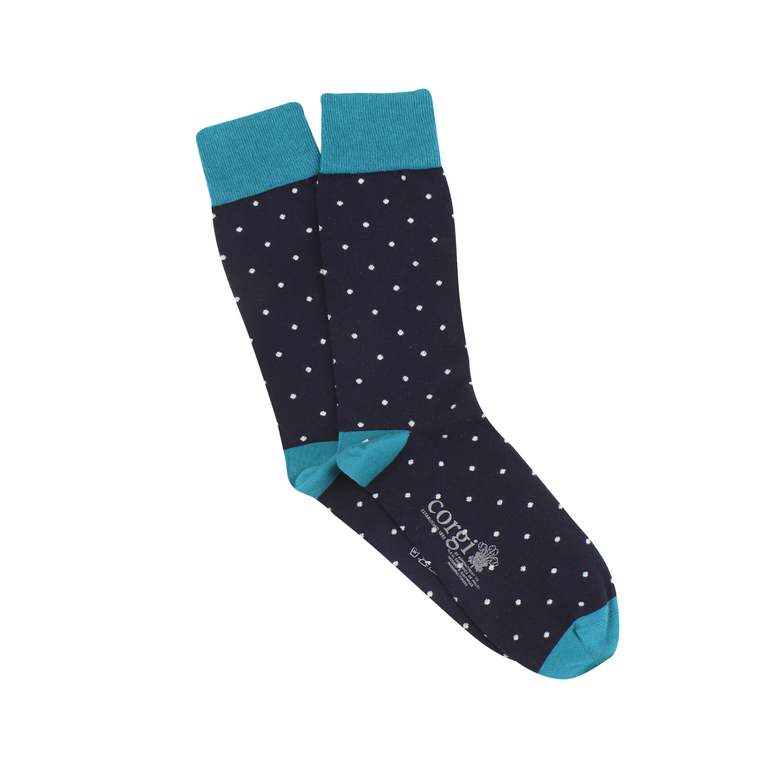 Premium Men's Pin Dot Cashmere Blend Socks - Soft & Warm Winter Dress Socks for Business, Office & Formal Occasions