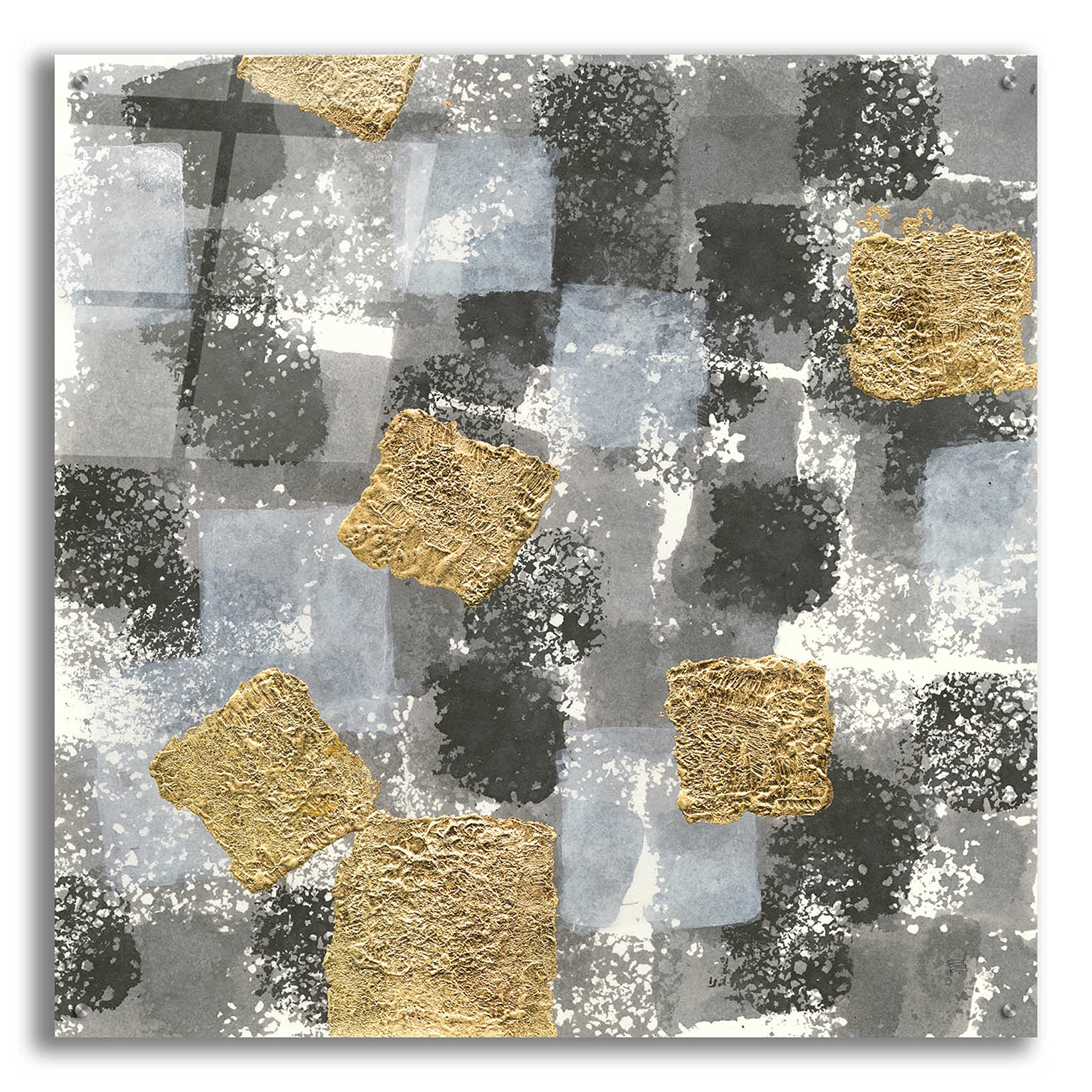 Epic Art 'Gold Squares IV' by Chris Paschke - 36x36 Inch Modern Abstract Canvas Painting for Living Room, Office & Wall Decor