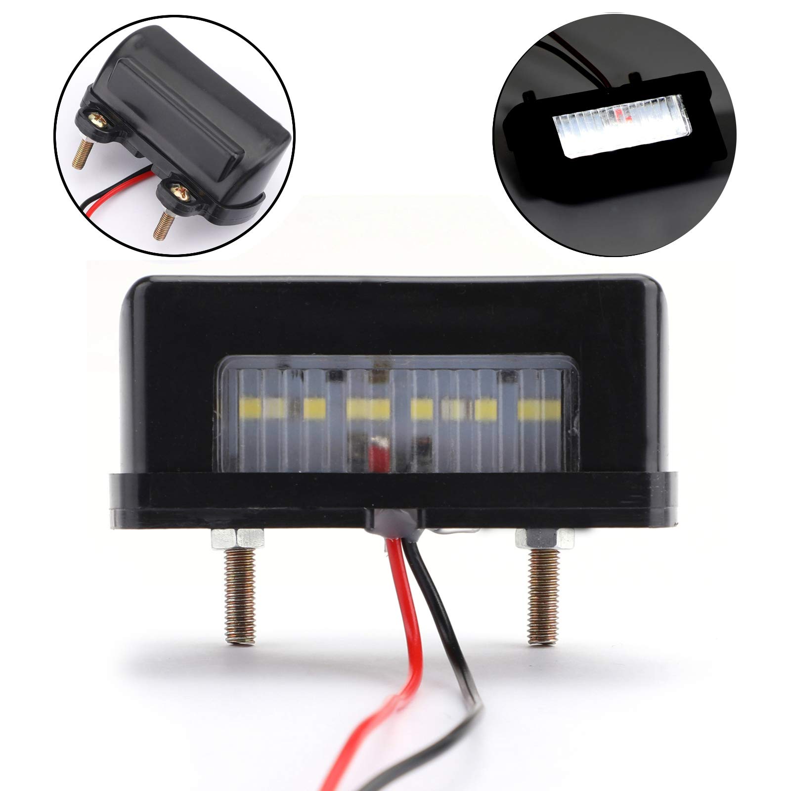 Artudatech Universal Motorcycle LED Tail Light - Rear License Plate Brake Light with Bright LEDs for Night Safety | Perfect for Harley, Honda, Yamaha & Other Bikes | Waterproof Mini Taillight for Road Trips & Daily Commuting