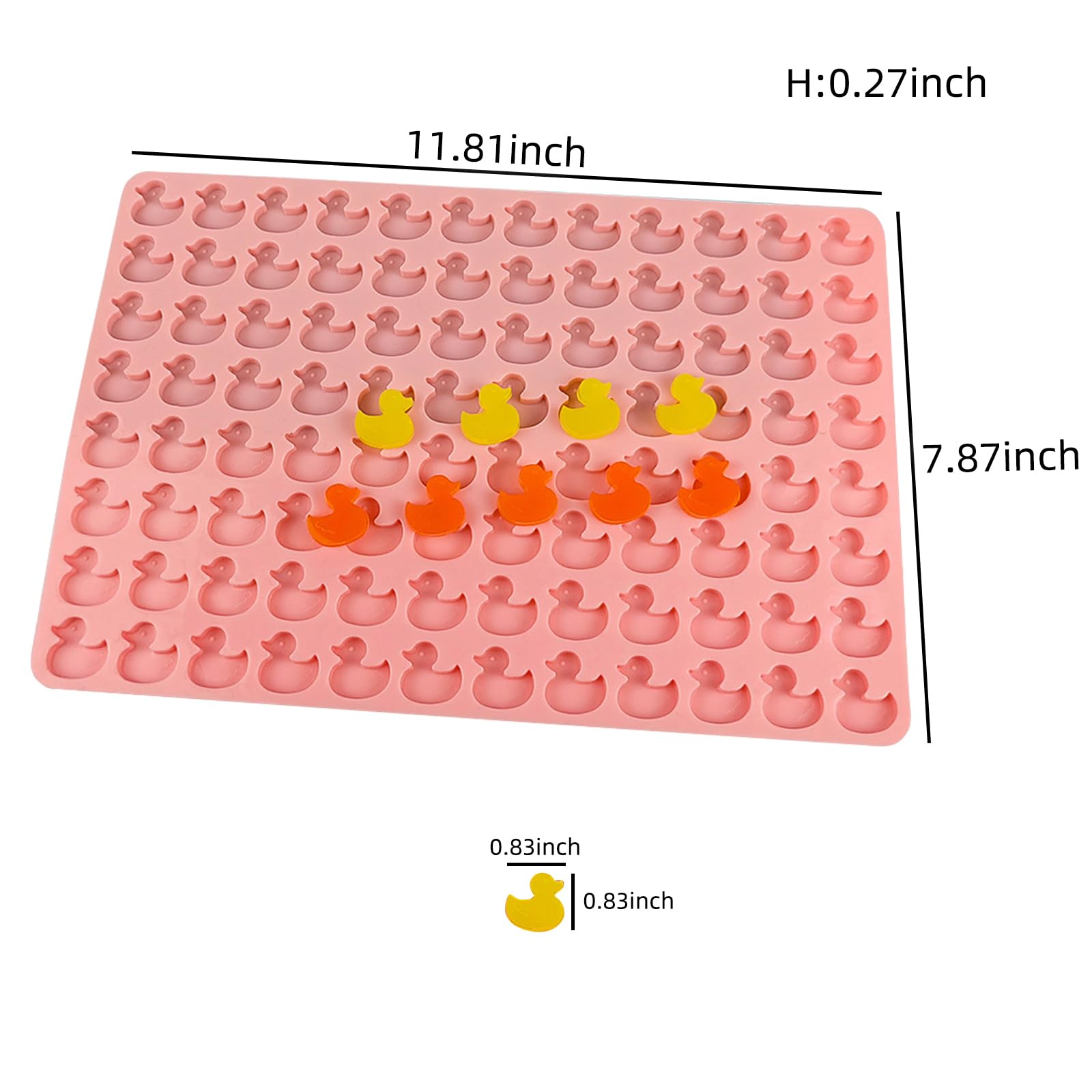96-Cavity Mini Duck Silicone Molds for Baking Dog Treats, Biscuits, Cookies, Candy, Chocolate & Gummies | Perfect for Pet Snacks, Party Favors & DIY Desserts