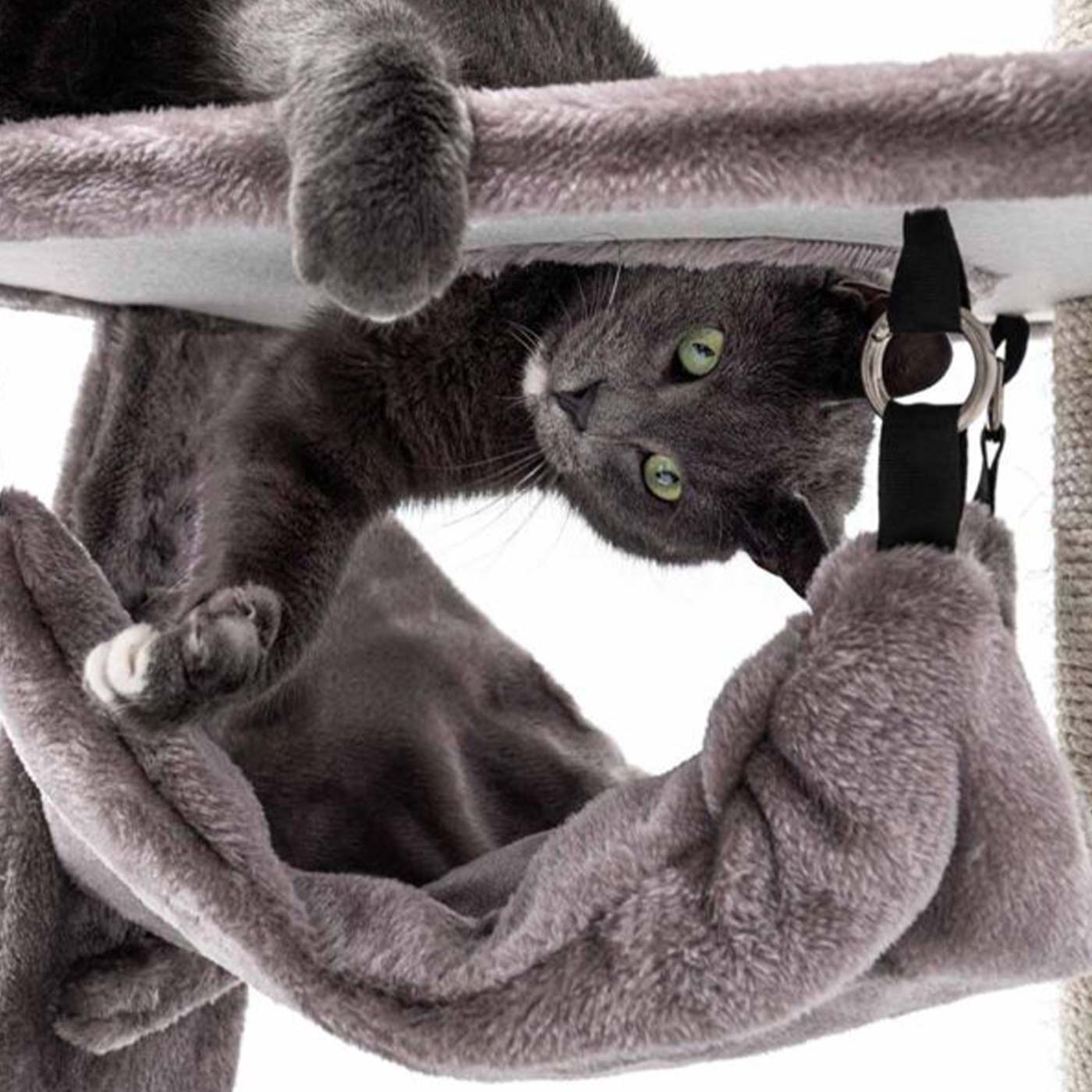 Little Rebels Seattle 89cm Cat Tree with Scratching Posts & Perches - Premium Cat Climbing Tower for Indoor Cats - Perfect for Small Spaces & Playtime