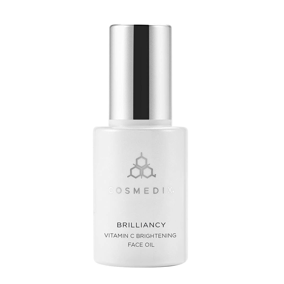 COSMEDIX Brilliancy Vitamin C Brightening Face Oil - AM/PM Hydrating Treatment with Sunflower Seed Oil & Elderberry Extract | Vegan, Gluten-Free, Cruelty-Free Skincare for Dullness & Uneven Skin Tone | Perfect for Morning & Nighttime Routine