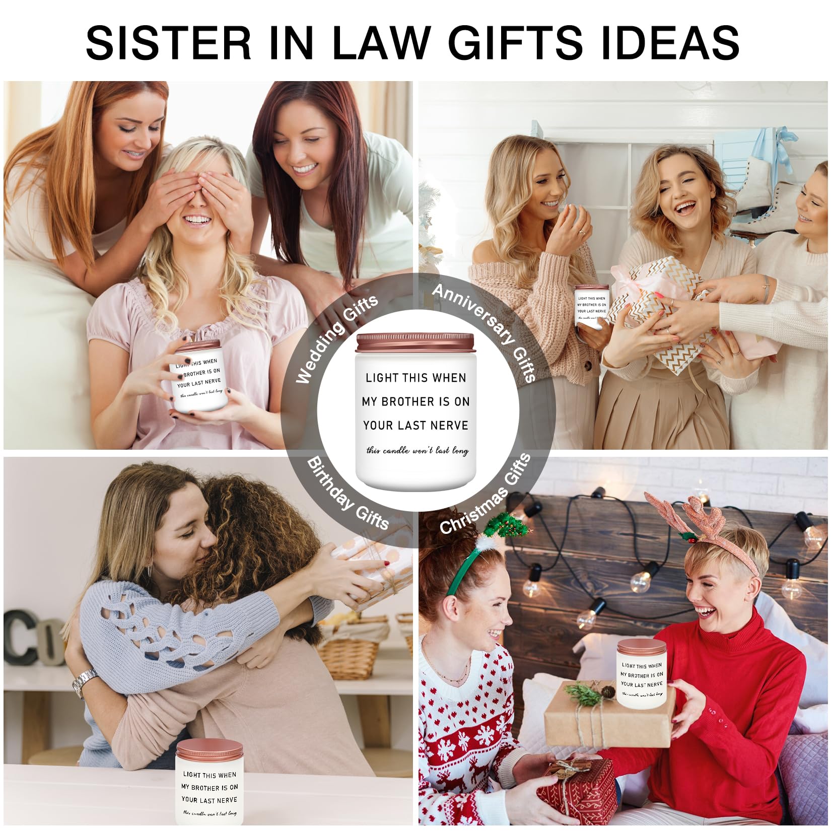 Funny Lavender Scented Candles - Perfect Sister-in-Law Gifts for Birthdays & Weddings