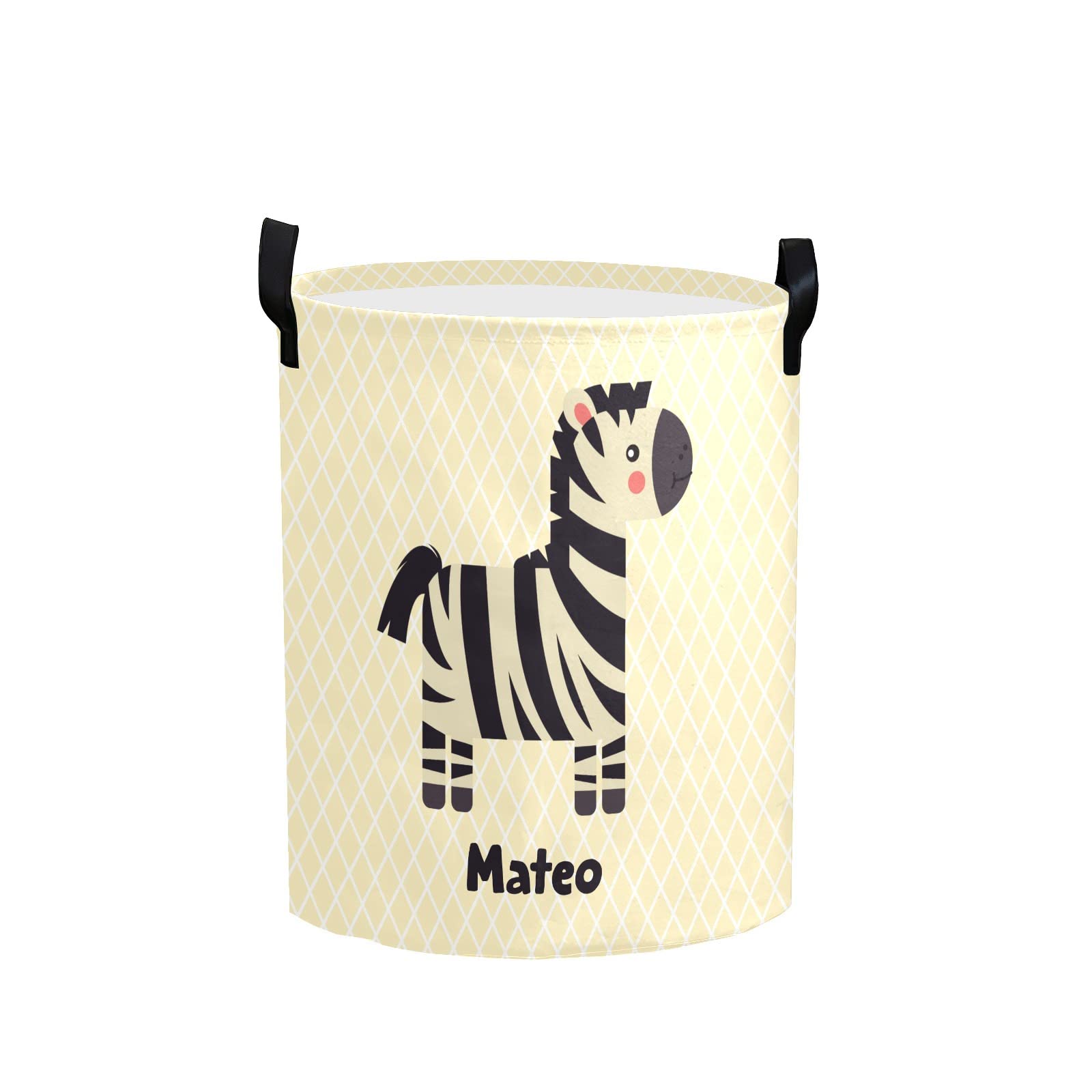 Collapsible Zebra Laundry Basket for Kids Room & Nursery Decor