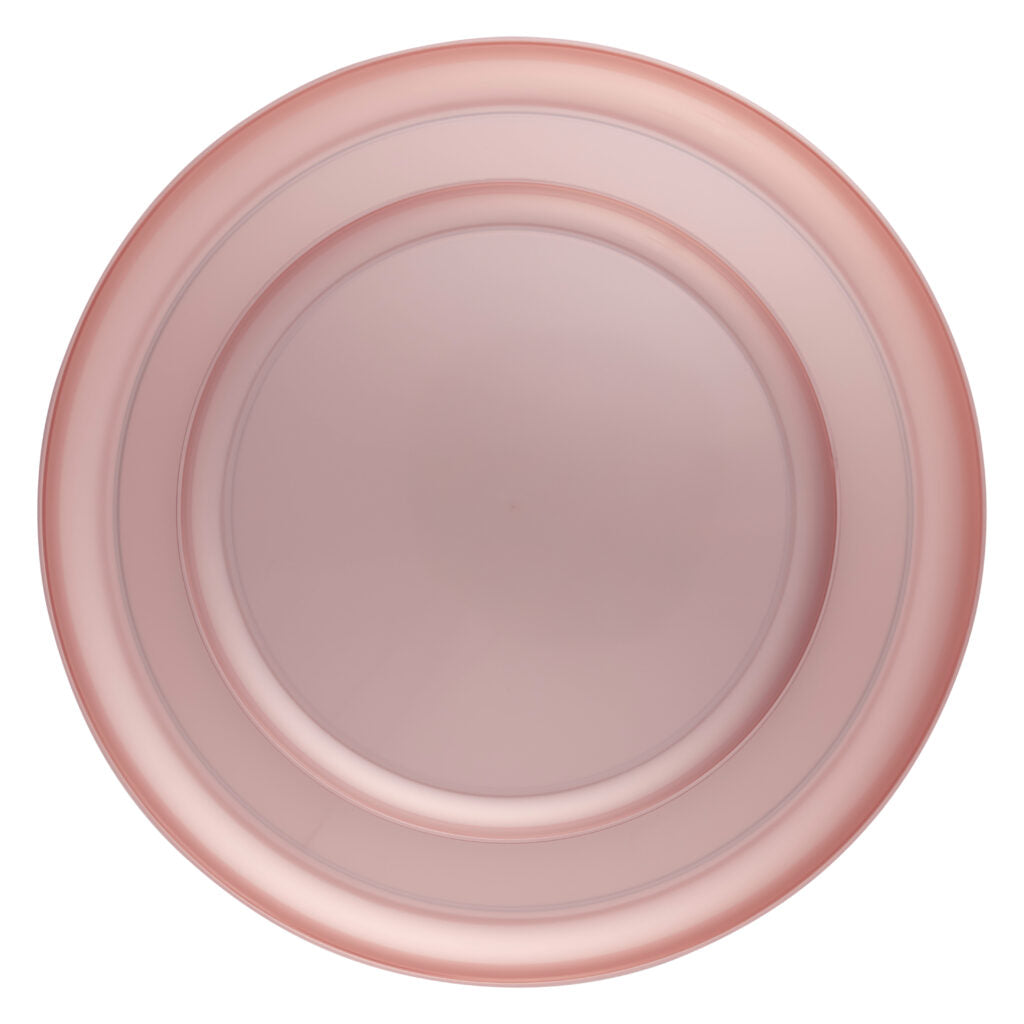 20-Pack Pink Pearl Round Plastic Dinnerware Set for 10 Guests - Elegant Disposable Plates, Bowls, Cups & Cutlery - Perfect for Weddings, Parties, Picnics & Outdoor Events