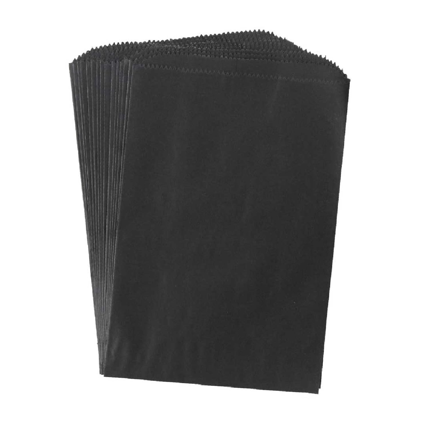 Hygloss Products 100-Pack Colored Paper Bags - 6 x 9 Inch Pinch Bottom Craft Bags for Gift Wrapping, Party Favors & DIY Projects - Assorted Colors Including Black