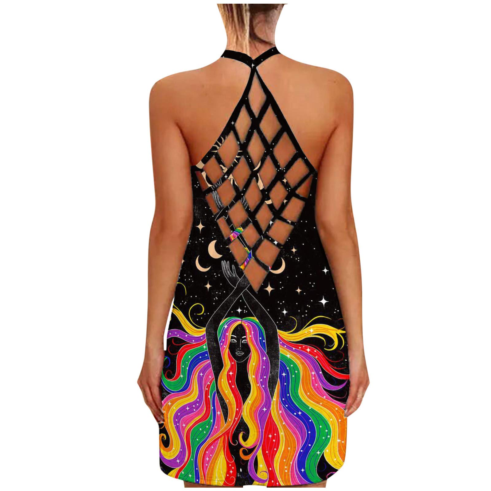 2021 Spring Plus Size Women's Sexy Sleeveless V-Neck Long Dress - Elegant Casual Solid Color Loose Maxi Beach Dress for Lady | Perfect for Vacation, Party & Summer Outings