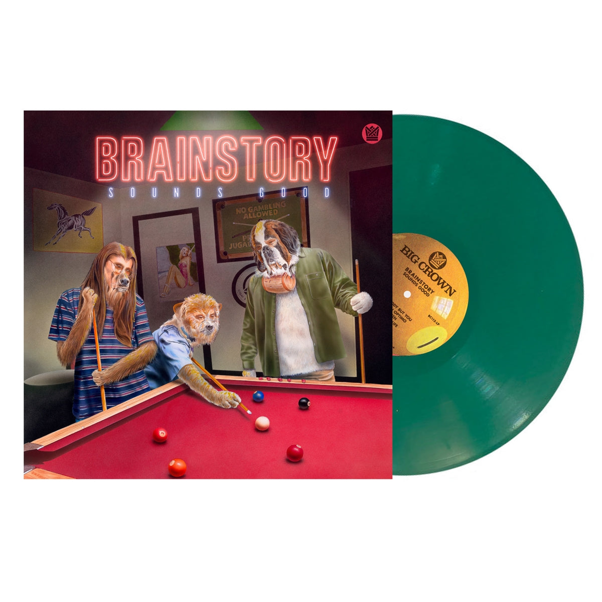 Brainstory - Sounds Good (Green Felt Colored Vinyl) LP Record | Indie Rock & Alternative Music | Perfect for Vinyl Collectors & Home Listening