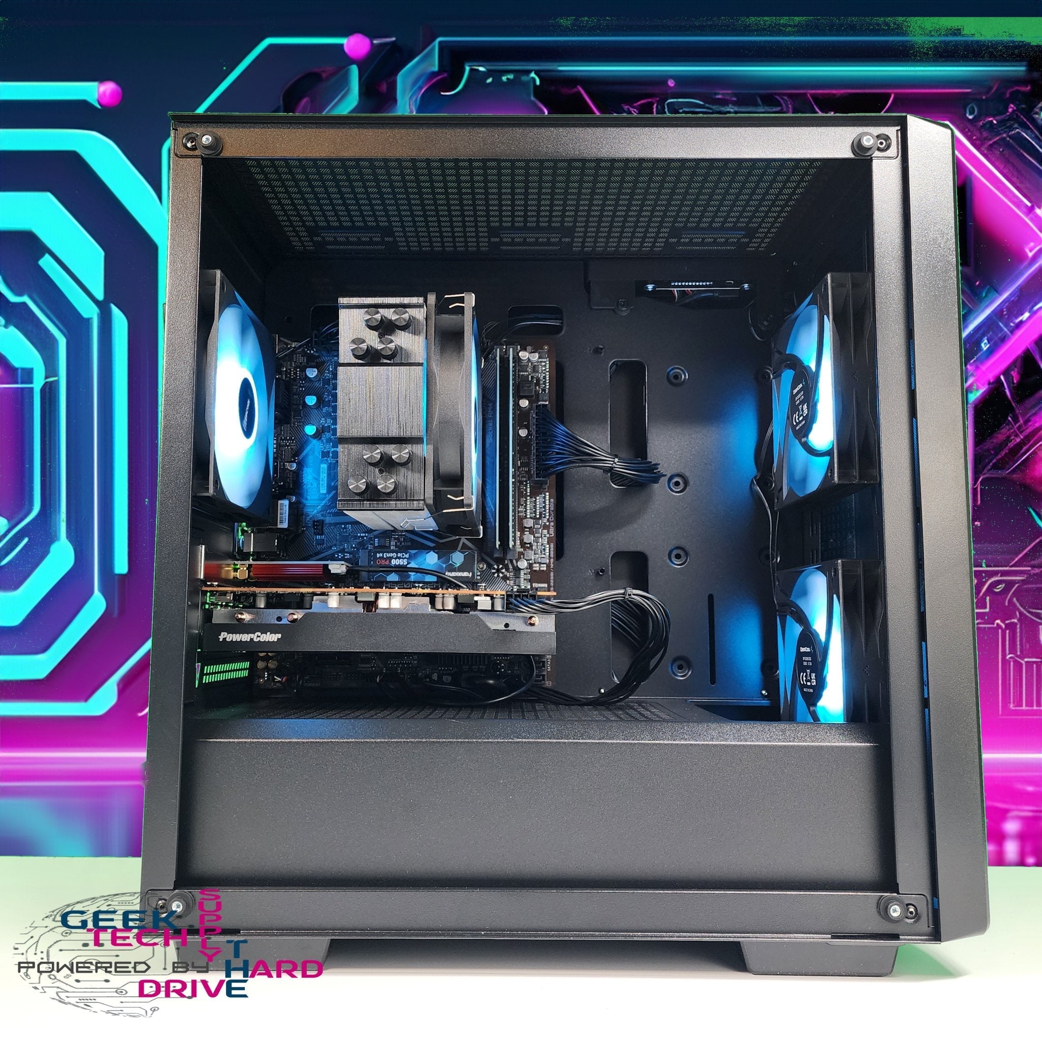 GTech Gaming PC with Ryzen 3 Processor, 1TB SSD, RTX 3050 Graphics & 16GB RAM - Black CC360 A520 - Perfect for Esports, Streaming & High-Performance Gaming