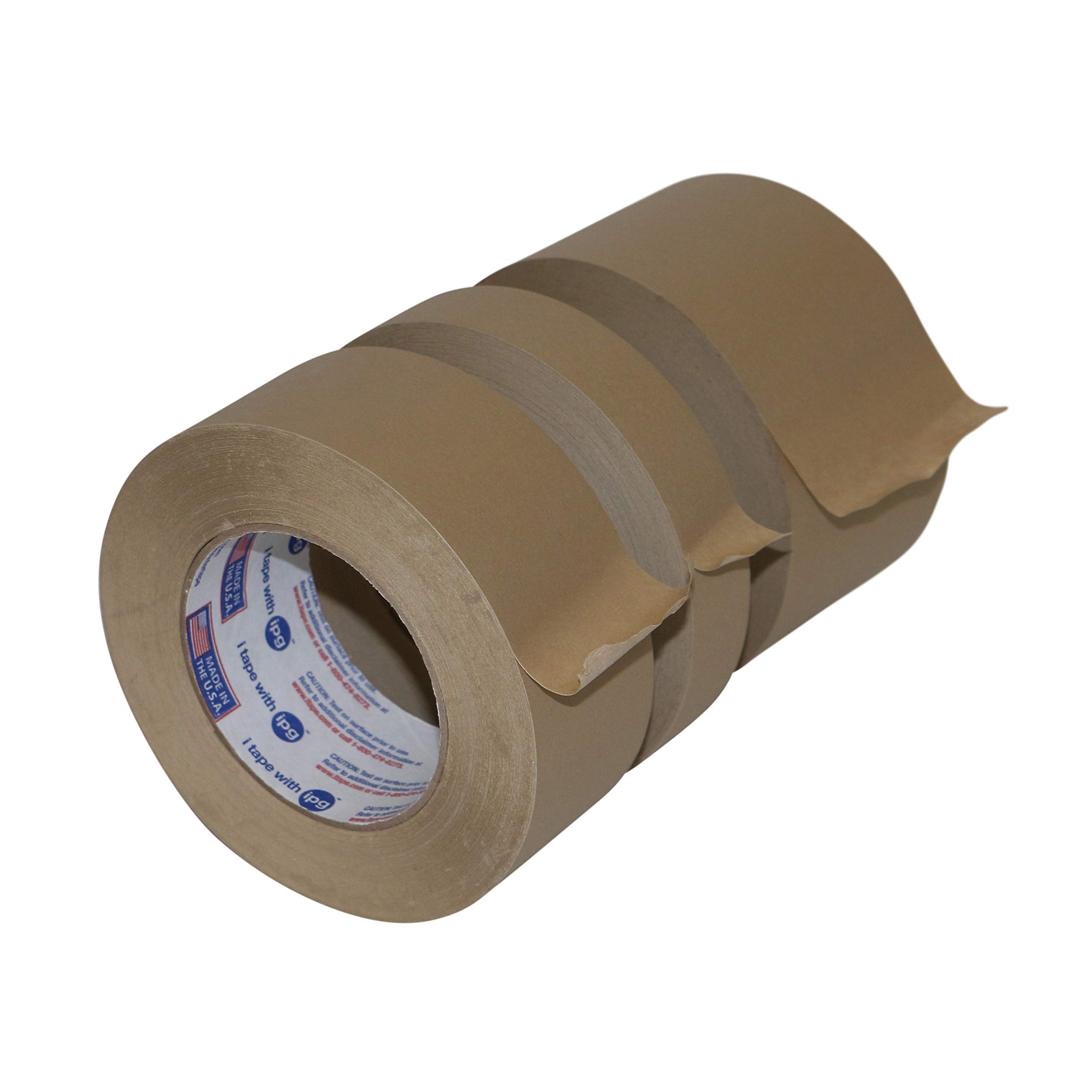 Premium Intertape PM2/77 Medium-Grade Packaging Tape - 2 Inch x 60 Yards, Tan Color - Strong Adhesive for Shipping Boxes, Moving & Storage Sealing