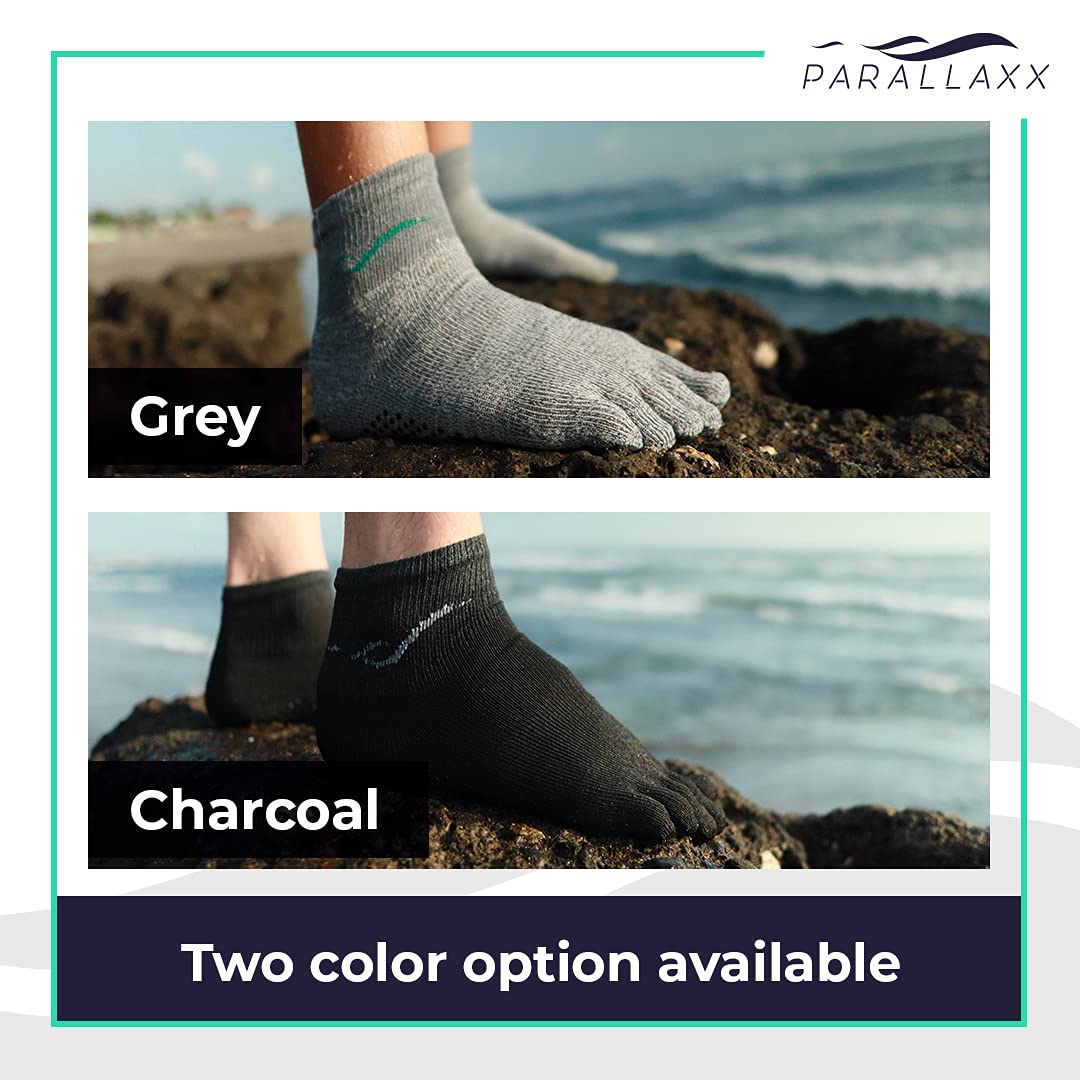 Parallaxx Barefoot Cut Resistant Socks - Protective Toe Socks for Men & Women | Ideal for Running, Hiking & Outdoor Activities