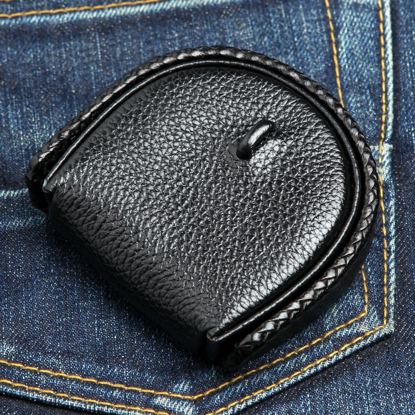 Gothic Black Cross Stingray Leather Men's Coin Wallet - Stylish & Durable Slim Wallet for Everyday Carry, Travel & Gifts