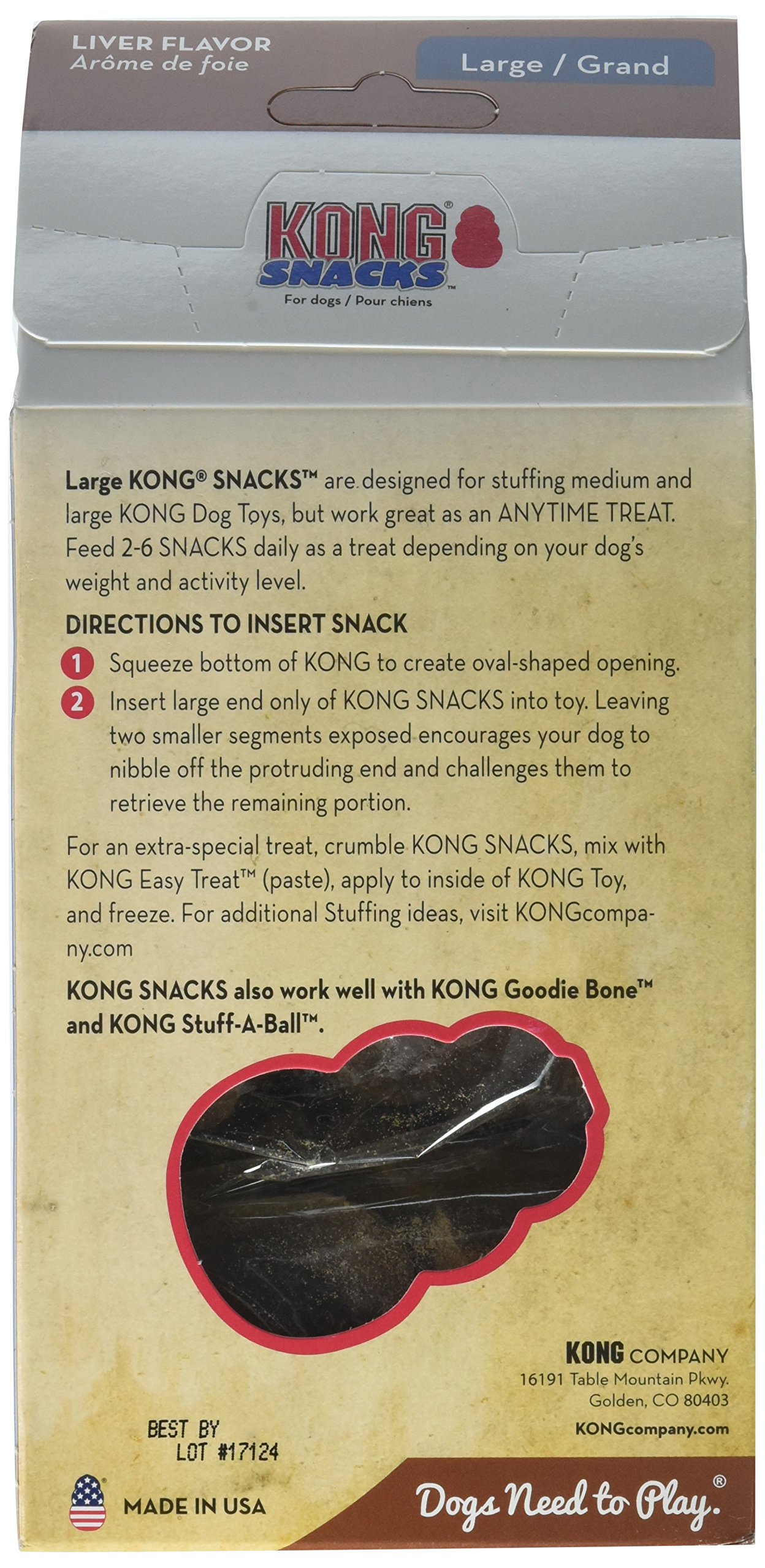Premium Stuff'N Liver Snacks for Dogs - Large Size, All-Natural Dog Treats for Training & Rewards | Perfect for Outdoor Adventures, Travel & Daily Bonding