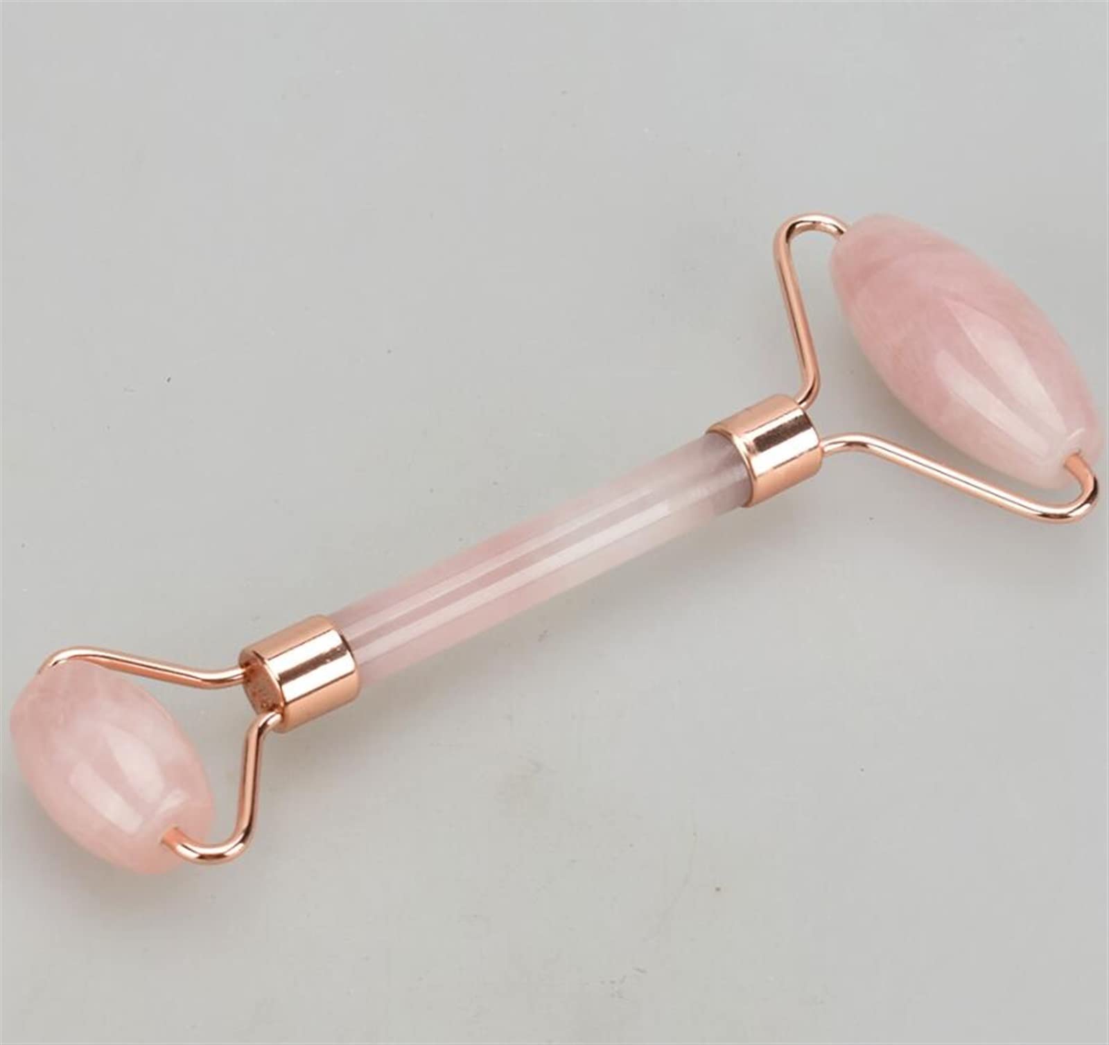 **Dual Head Jade Roller & Gua Sha Set - Crystal Stone Face Massager for Wrinkle Reduction, Lymphatic Drainage & Skincare - Beauty Tool for Anti-Aging & Relaxation (1Pcs, Rose Quartz & White Jade) - Perfect for Home Spa, Self-Care Routine & Gift**