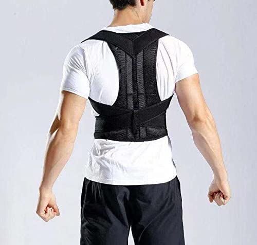 Posture Corrector for Men & Women - Adjustable Back Brace for Humpback, Scoliosis & Spinal Support - Lumbar Orthosis for Posture Improvement - XX-Large Size - Ideal for Office Work, Driving & Daily Activities