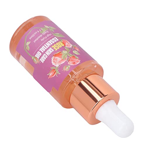 Pure Rose Essential Oil for Skin - Hydrating, Moisturizing & Elasticity Boosting - Natural Skin Care for Daily Use, Aromatherapy & Massage