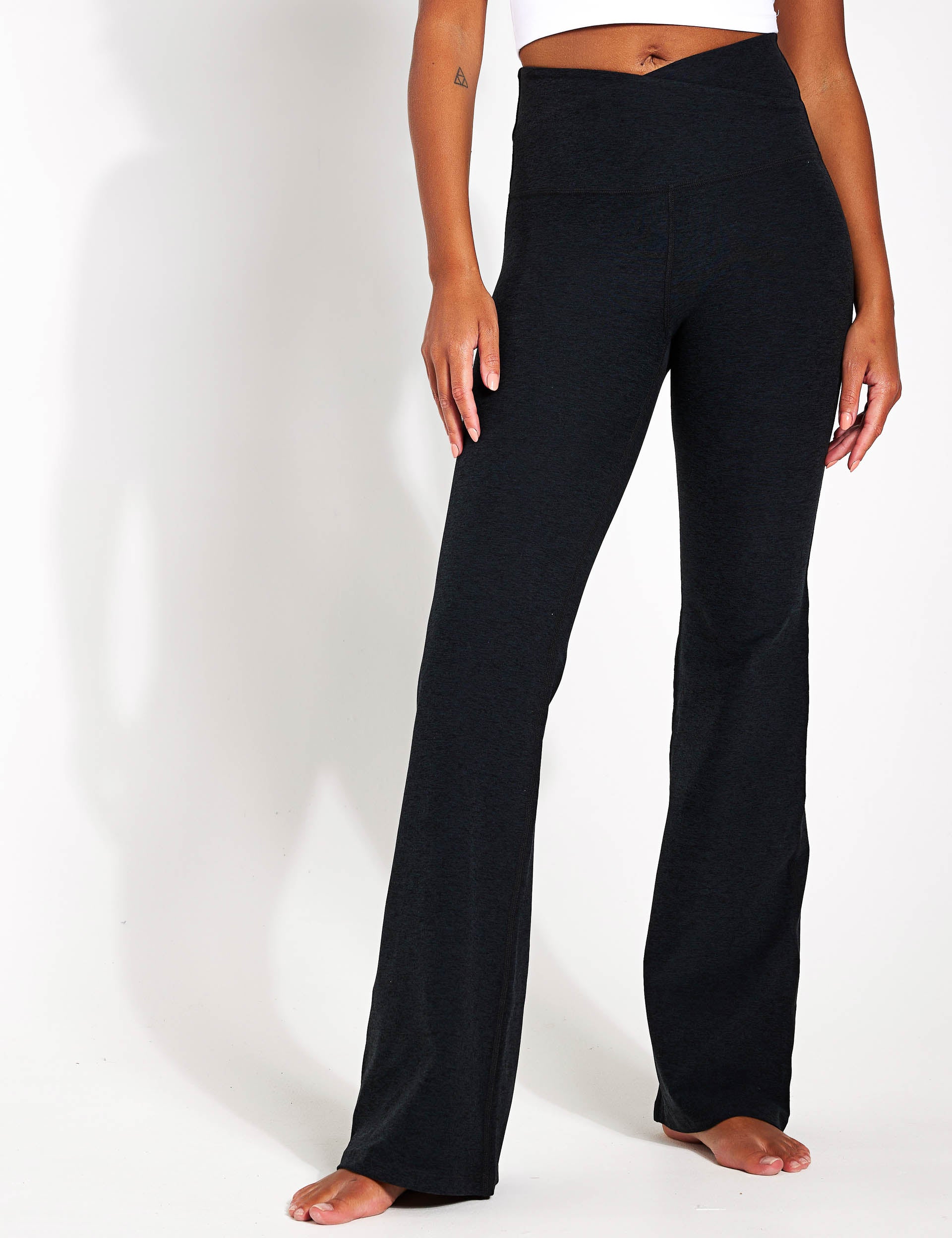 Spacedye At Your Leisure Bootcut Pants - Darkest Night | Women's Comfortable Stretch Yoga Pants for Lounge, Travel & Casual Wear