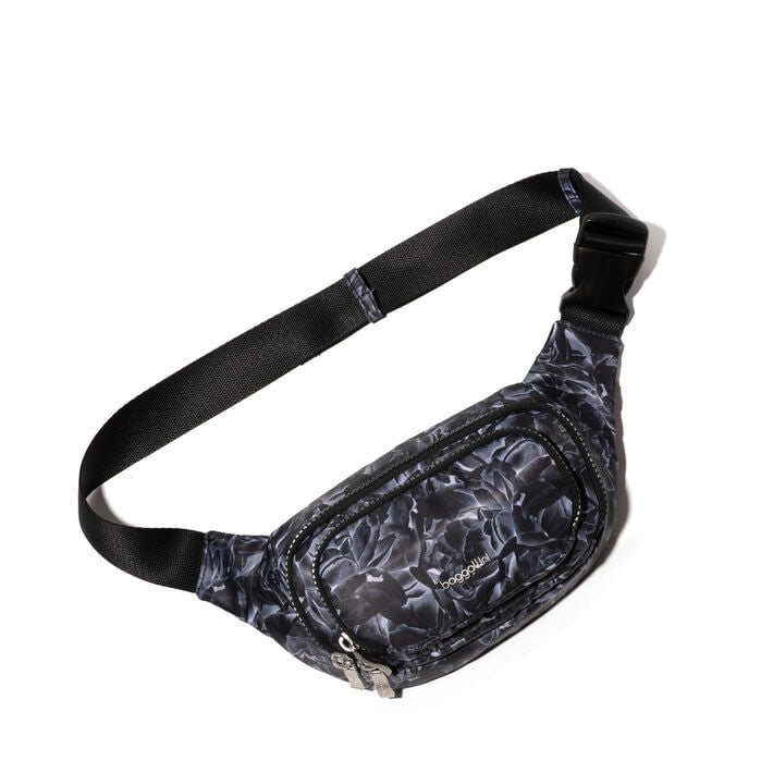 Baggallini On The Go Belt Bag Waist Pack - Hands-Free Crossbody Fanny Pack for Travel, Hiking & Running - Secure & Stylish Waist Wallet for Women & Men